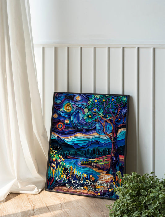 He Shall Be Like A Tree, Religious Art Print