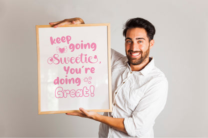 Pink Motivational Art, Wall Art, Inspirational, Positive Art Print