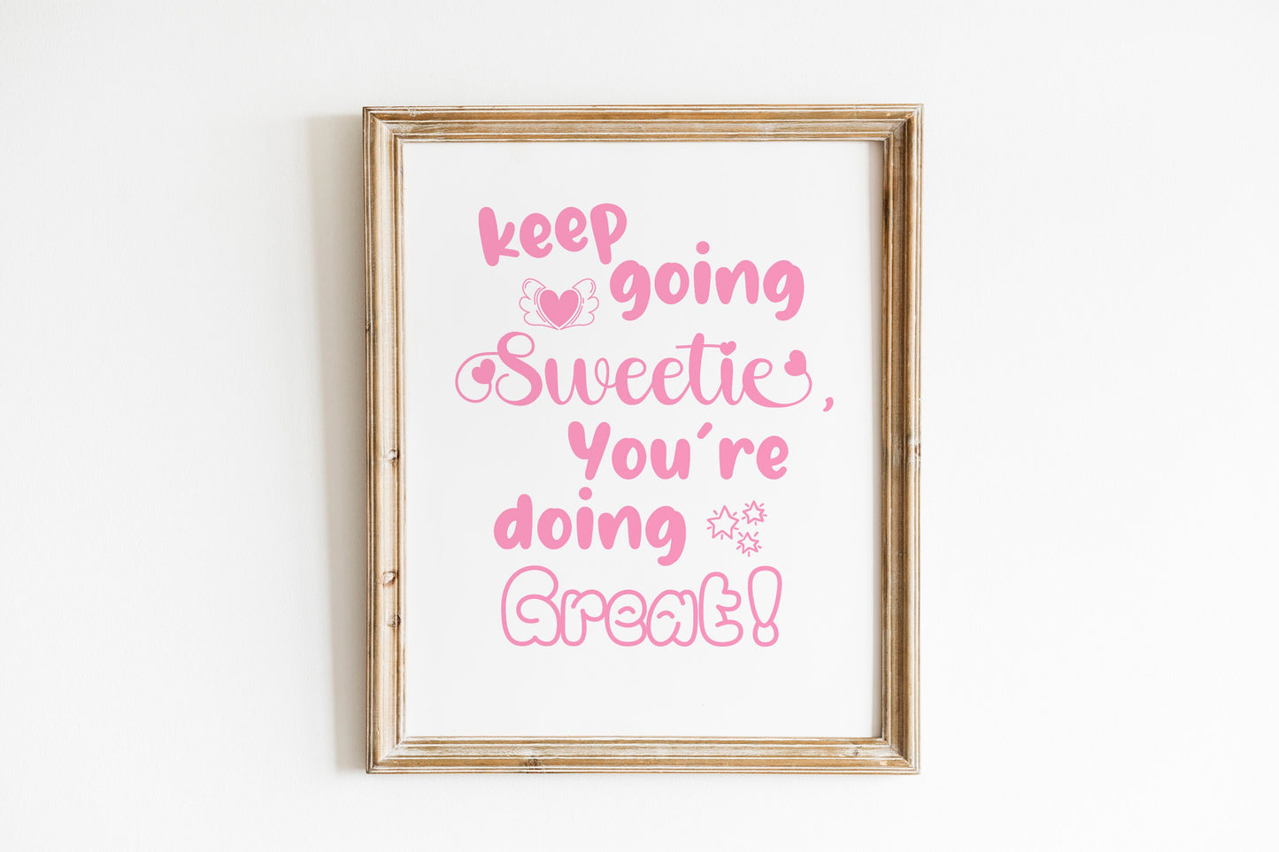 Pink Motivational Art, Wall Art, Inspirational, Positive Art Print