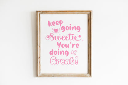 Pink Motivational Art, Wall Art, Inspirational, Positive Art Print