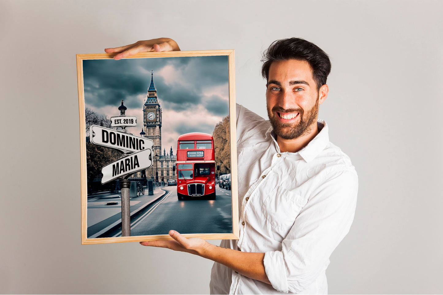 London Custom Street Sign Names and Date Art Print, Custom Couple Art Print, Personalized Couple Art, Custom Couple Names and Date Art Print