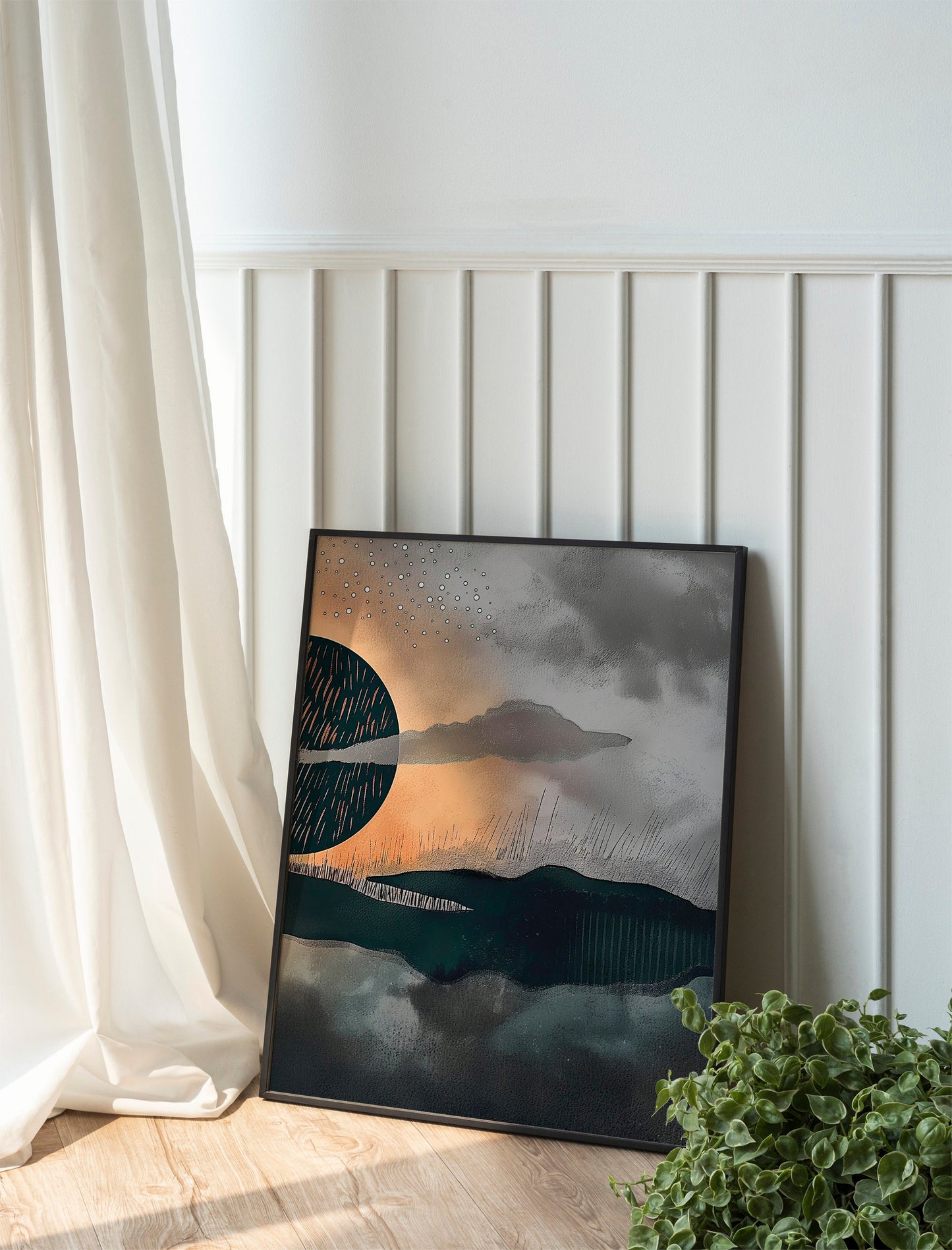 Night And Day Wall Decor Art Print