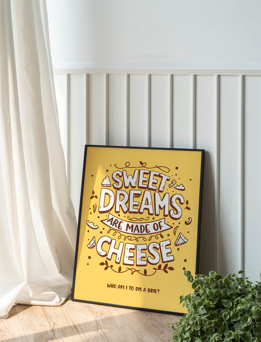 Cheese Funny Wall Decor, Funny Wall Art, Kitchen Decor, Kitchen Wall Art, Humor Wall Art, Kitchen