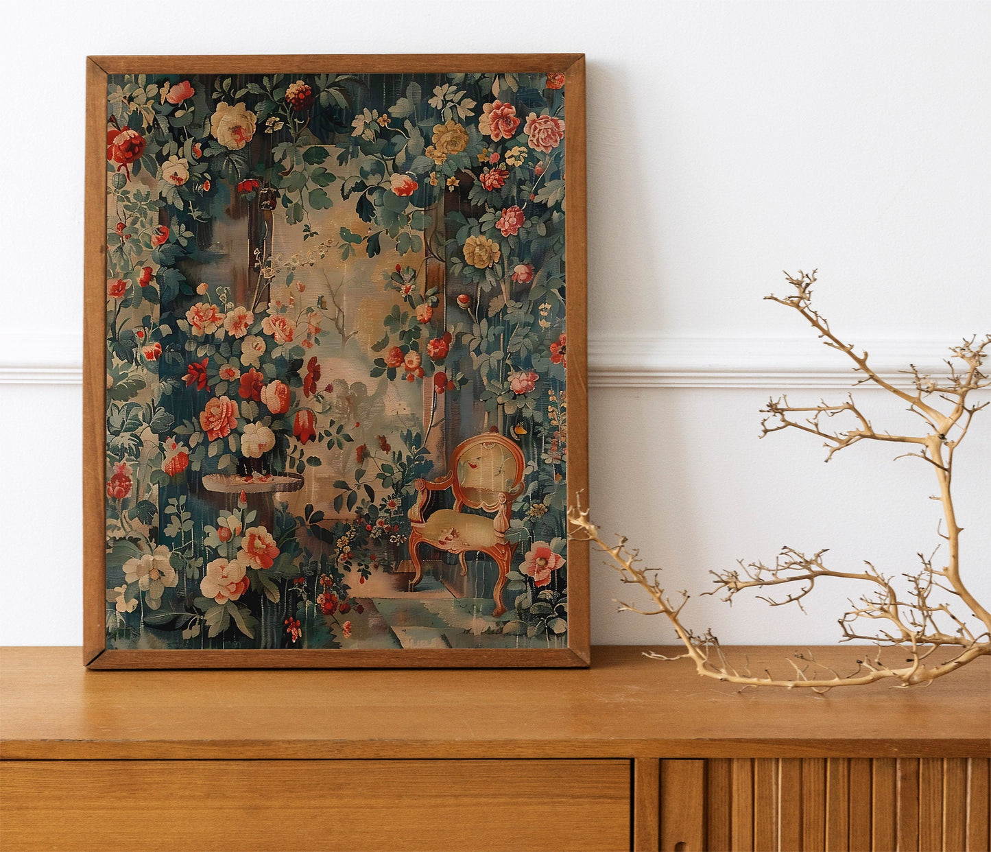 Flower Room, Rose Garden Art Print Of Flowers, Flower Art Print, Fresh Flowers Art Print, Flower Wall Decor