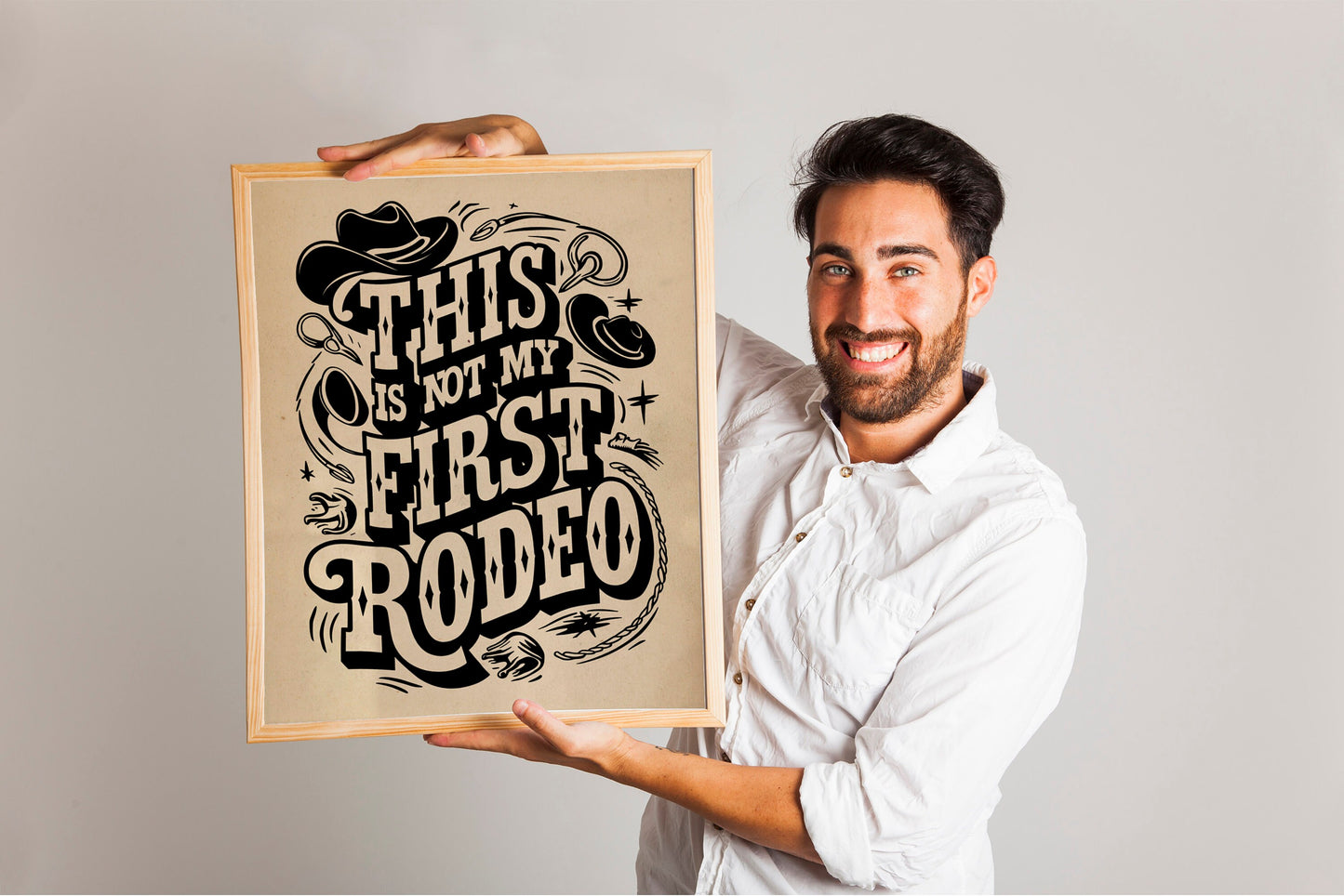 This Is Not My First Rodeo Country Art Print, Cute Country Wall Decor