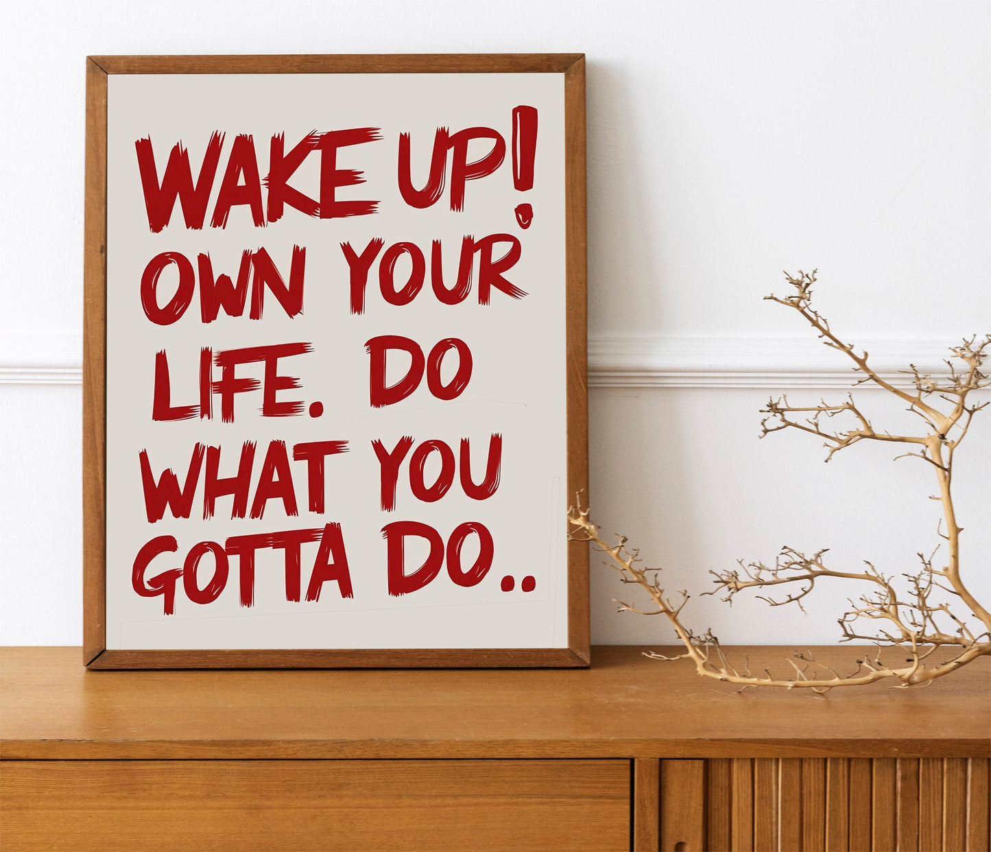 Motivational Art Print, Mental Motivation, Positivity