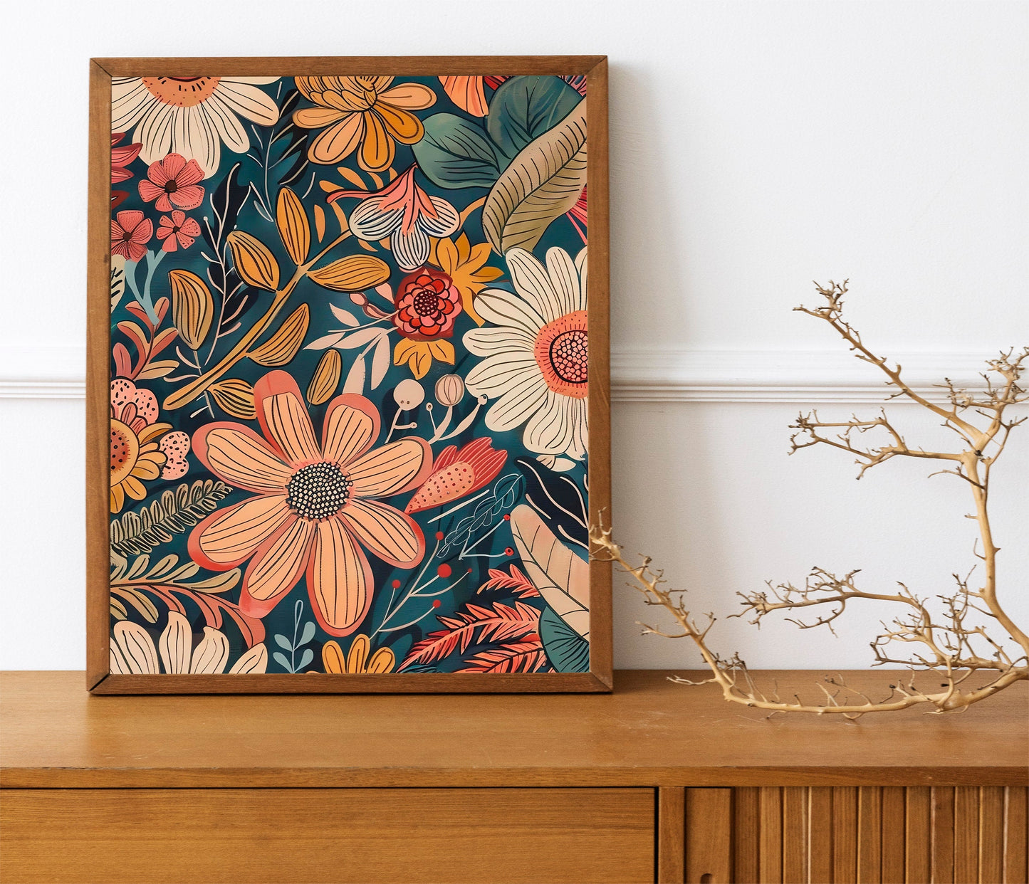 Oil Painting Art Print Of Flowers, Flower Art Print, Fresh Flowers Art Print, Flower Wall Decor