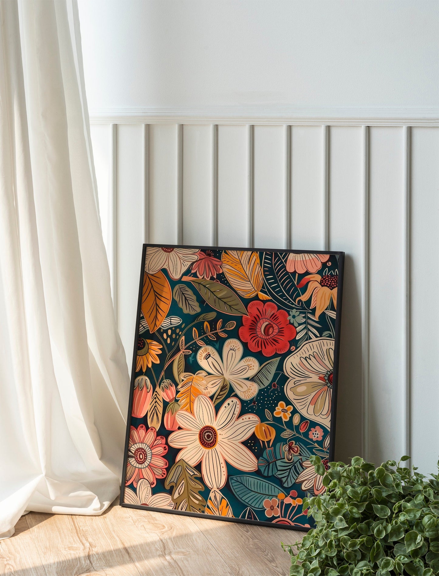 Oil Painting Art Print Of Flowers, Flower Art Print, Fresh Flowers Art Print, Flower Wall Decor