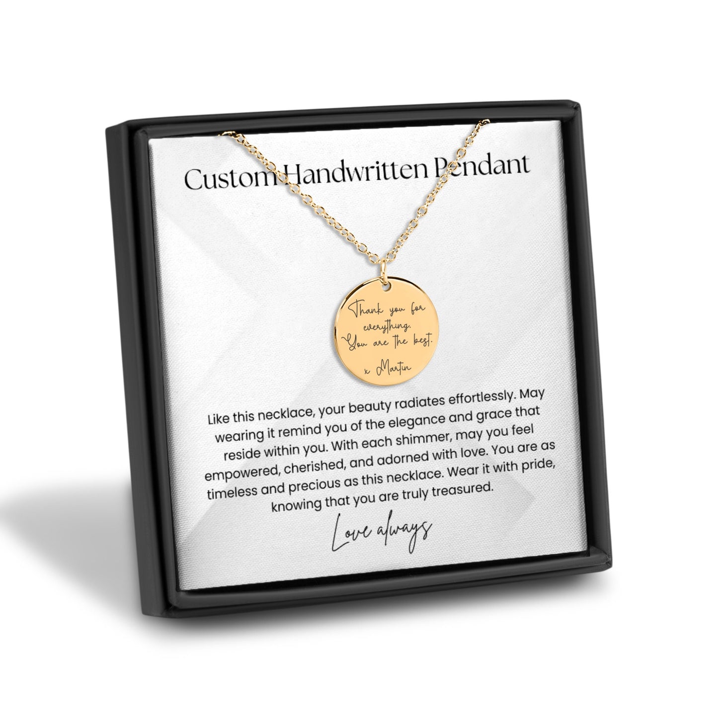 custom actual handwritten necklace | mother's day gift | valentines day gift