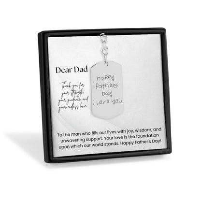 children's drawing dad keychain | fathers day gift | handwritten letter for dad