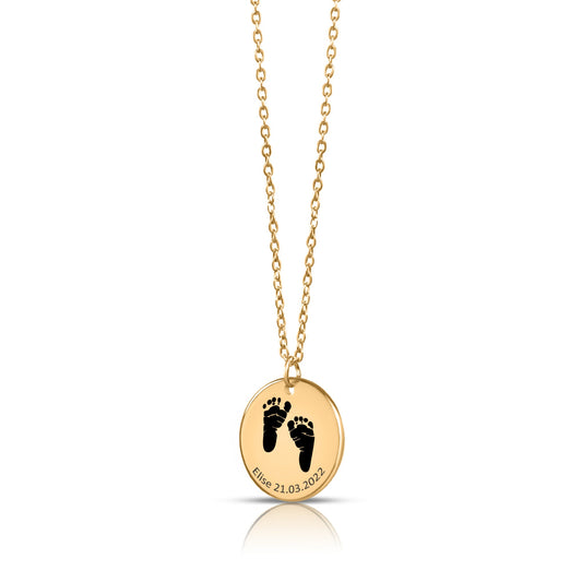 actual feet print necklace | mother's day gift | valentines day gift | personalized jewelry gift