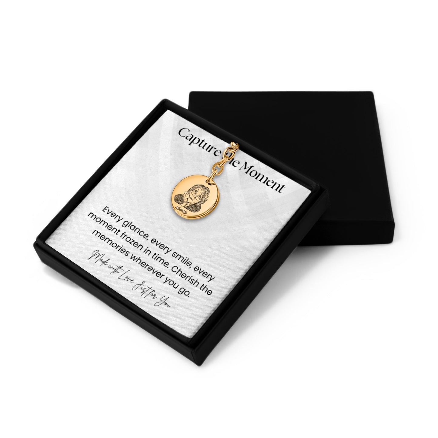 custom portrait keychain | personalized jewelry gift |  mother's day gift | valentines day gift | father's day gift