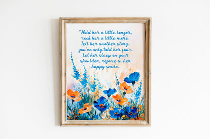 Lullaby Nursery Art, Nursery Decor, Sleep Nursery Art, Minimalist Print or Canvas