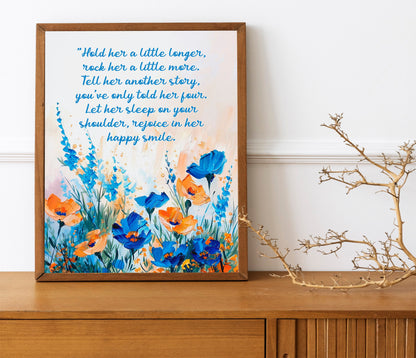Lullaby Nursery Art, Nursery Decor, Sleep Nursery Art, Minimalist Print or Canvas