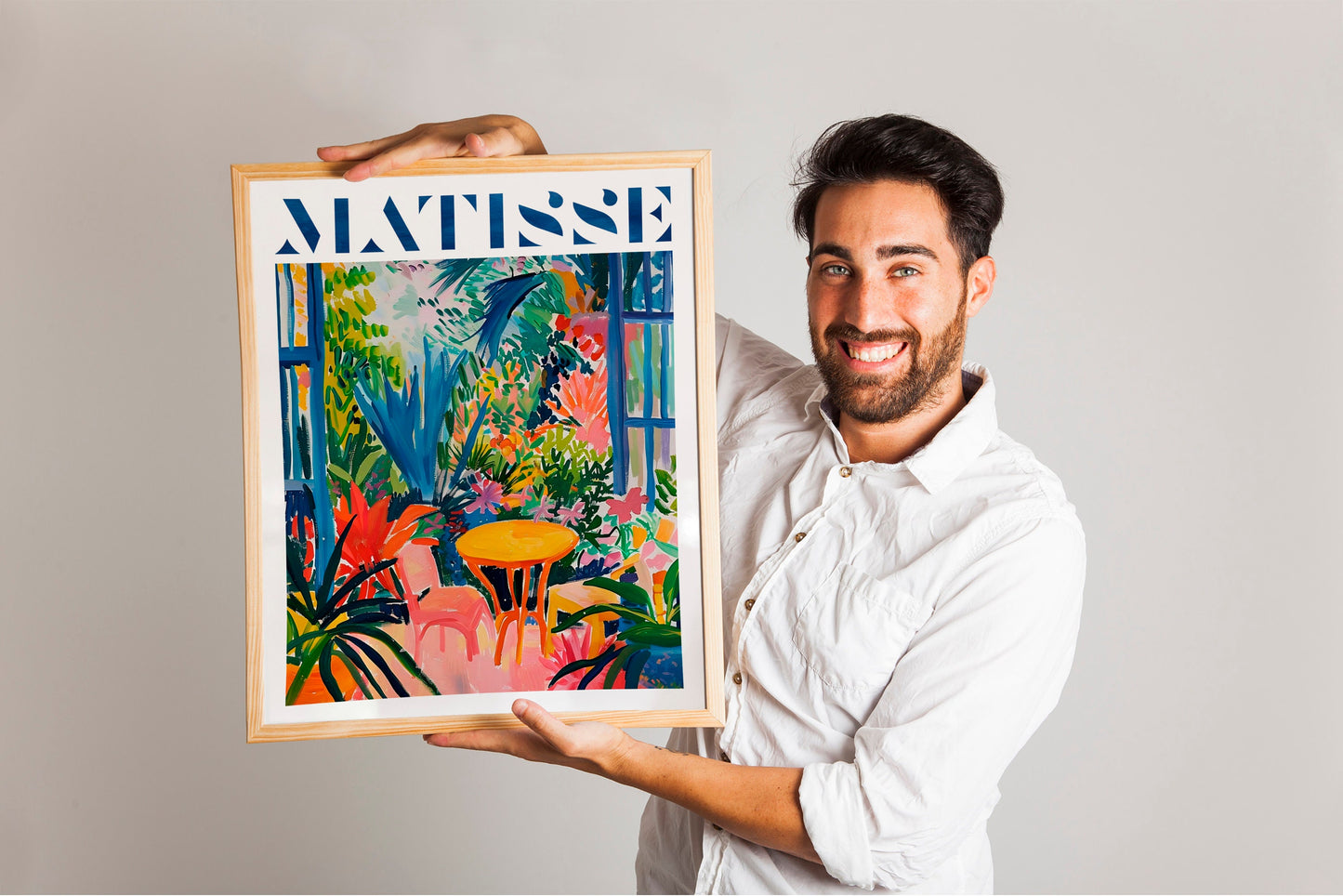 Matisse Windows With Plants Colorful Art Print