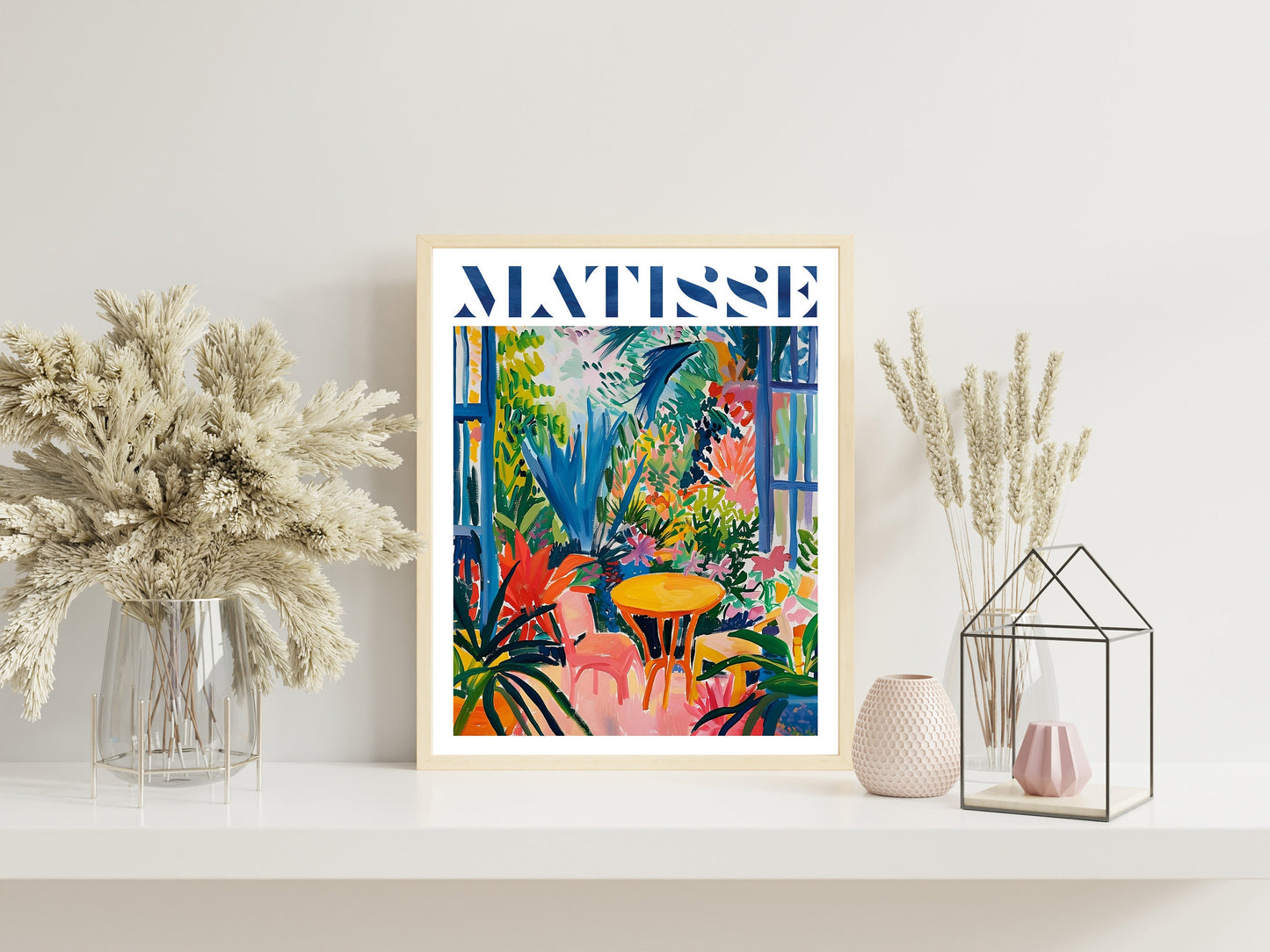 Matisse Windows With Plants Colorful Art Print