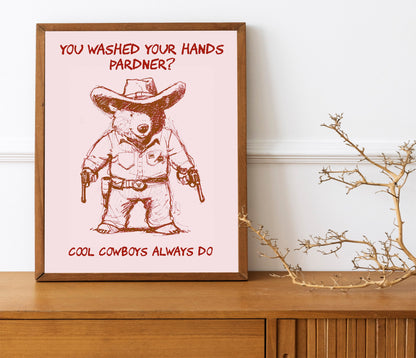 Have You Washed Your Hands, Pardner Country Encouraging Classroom Art, Encouraging Child Art, Classroom Art, Country Art, Country Kids Art