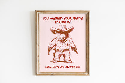Have You Washed Your Hands, Pardner Country Encouraging Classroom Art, Encouraging Child Art, Classroom Art, Country Art, Country Kids Art