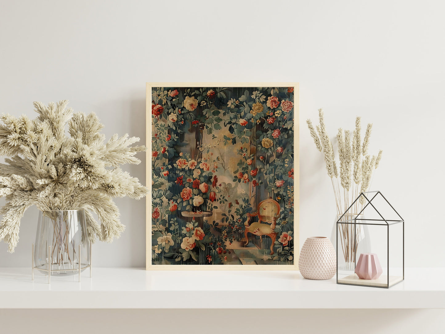 Flower Room, Rose Garden Art Print Of Flowers, Flower Art Print, Fresh Flowers Art Print, Flower Wall Decor