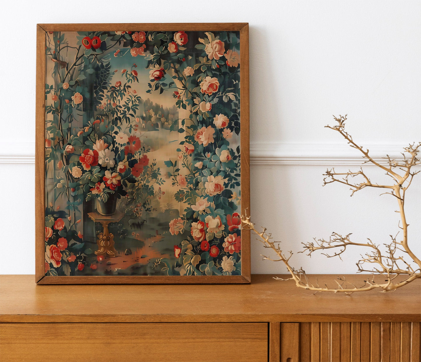 Flower Room, Rose Garden Art Print Of Flowers, Flower Art Print, Fresh Flowers Art Print, Flower Wall Decor