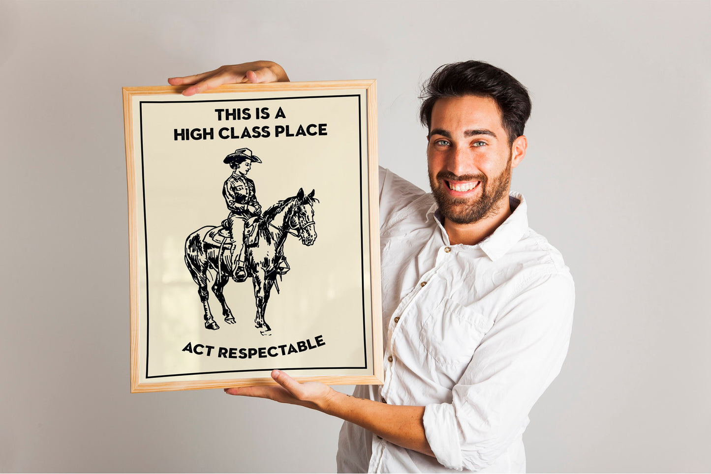 Woman Riding Horse Art Print, Woman Country Art