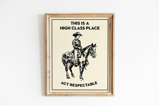 Woman Riding Horse Art Print, Woman Country Art