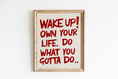 Motivational Art Print, Mental Motivation, Positivity