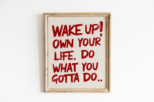 Motivational Art Print, Mental Motivation, Positivity