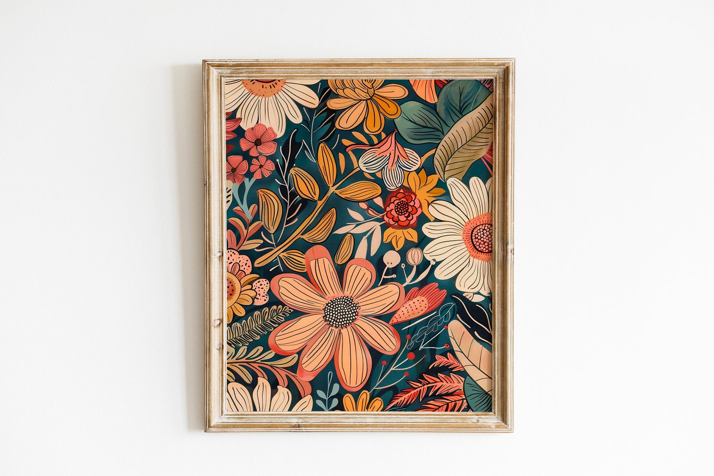Oil Painting Art Print Of Flowers, Flower Art Print, Fresh Flowers Art Print, Flower Wall Decor