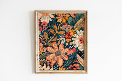 Oil Painting Art Print Of Flowers, Flower Art Print, Fresh Flowers Art Print, Flower Wall Decor