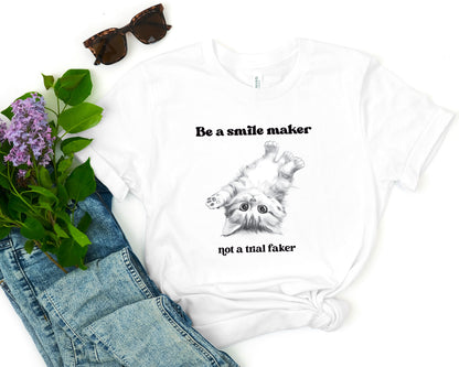 Be A Smile Maker Cat T-Shirt