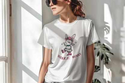 Buckle Bunny Cowgirl Bunny Girly T-Shirt