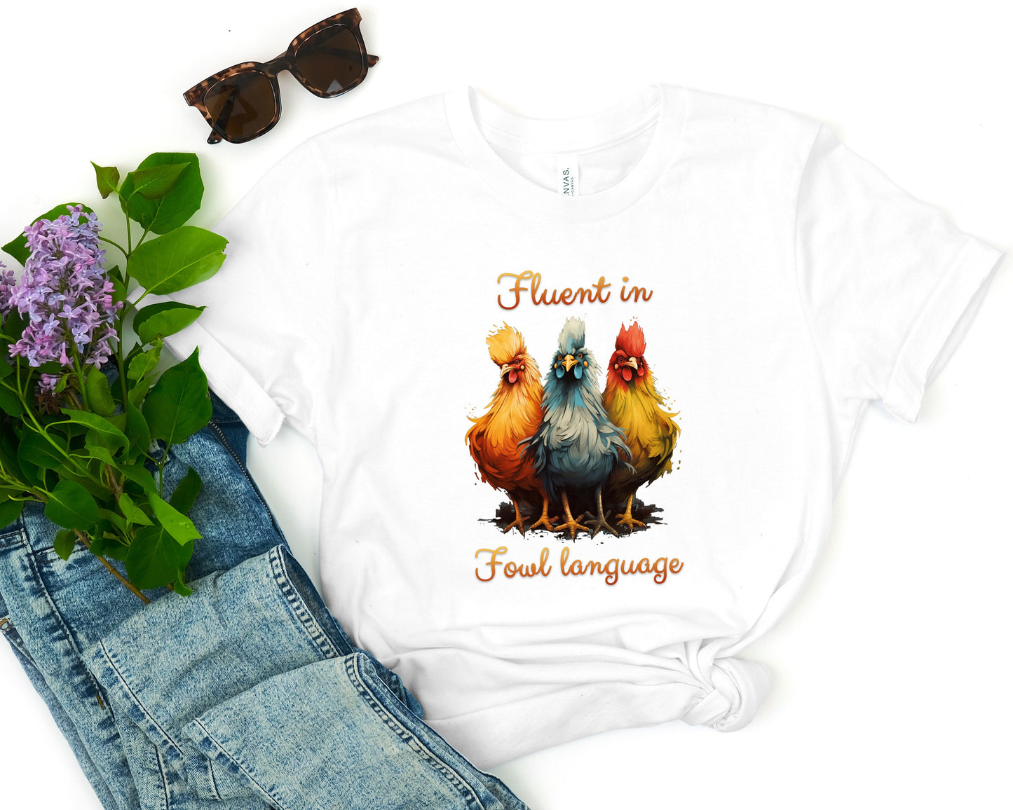 Fluent In Fowl Language, Funny T-Shirt