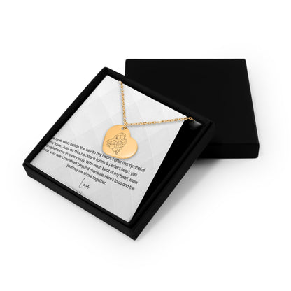 customize line art portrait heart necklace | mother's day gift | father's day gift | valentines day gift