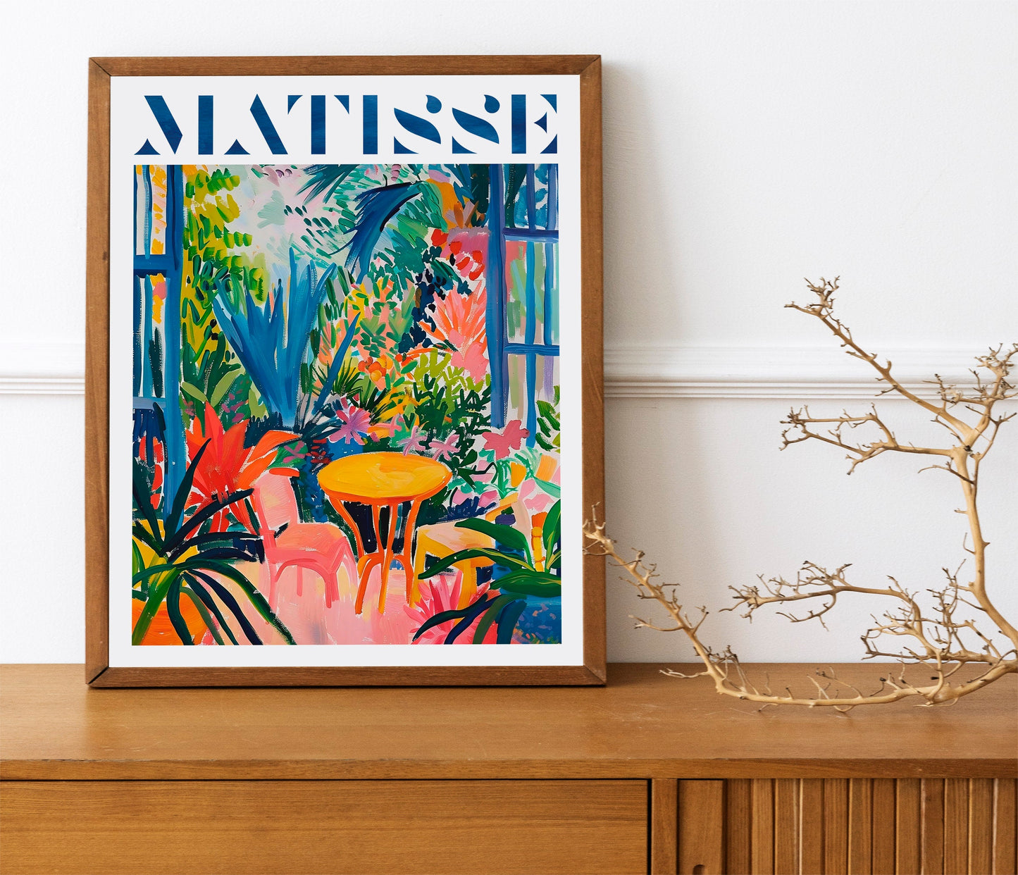 Matisse Windows With Plants Colorful Art Print