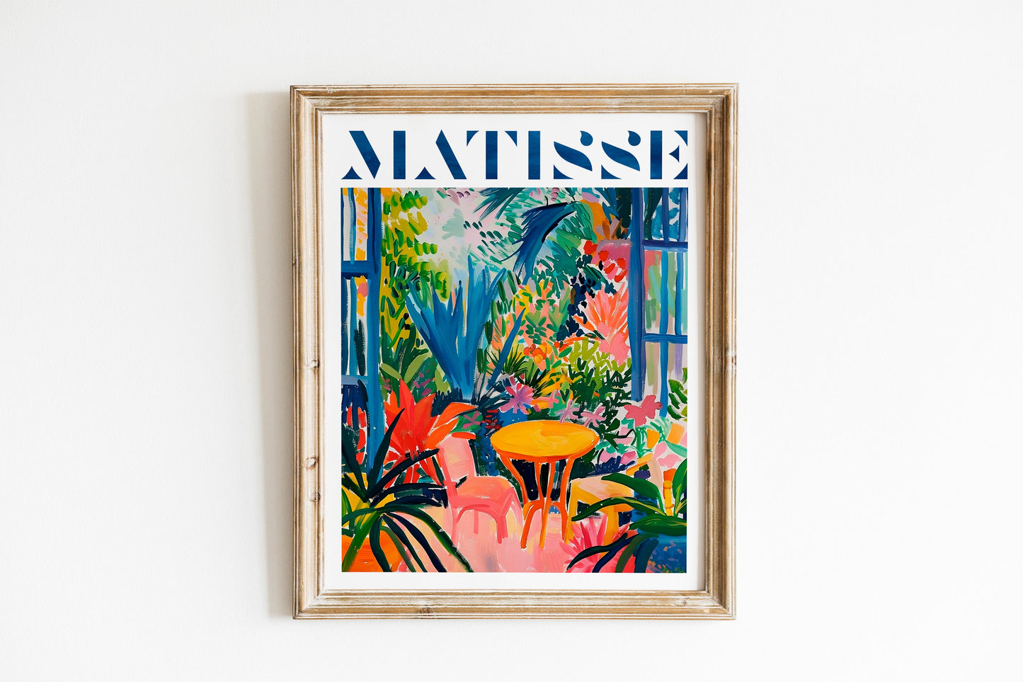 Matisse Windows With Plants Colorful Art Print