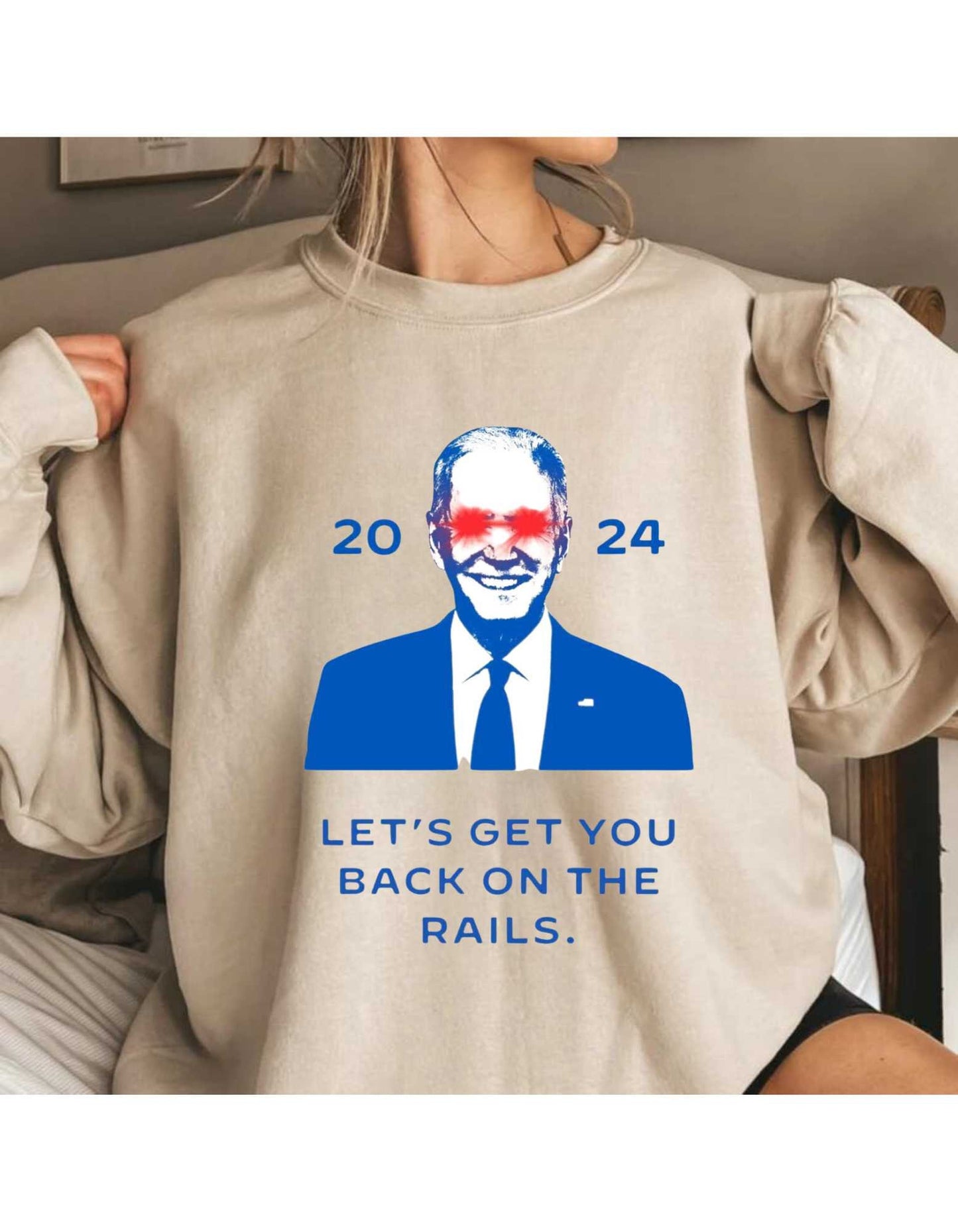 Let's get you back on the rails, 2024 Campaign Shirt, Joe Biden Shirt, Political Shirt, 2024 Election T-shirt