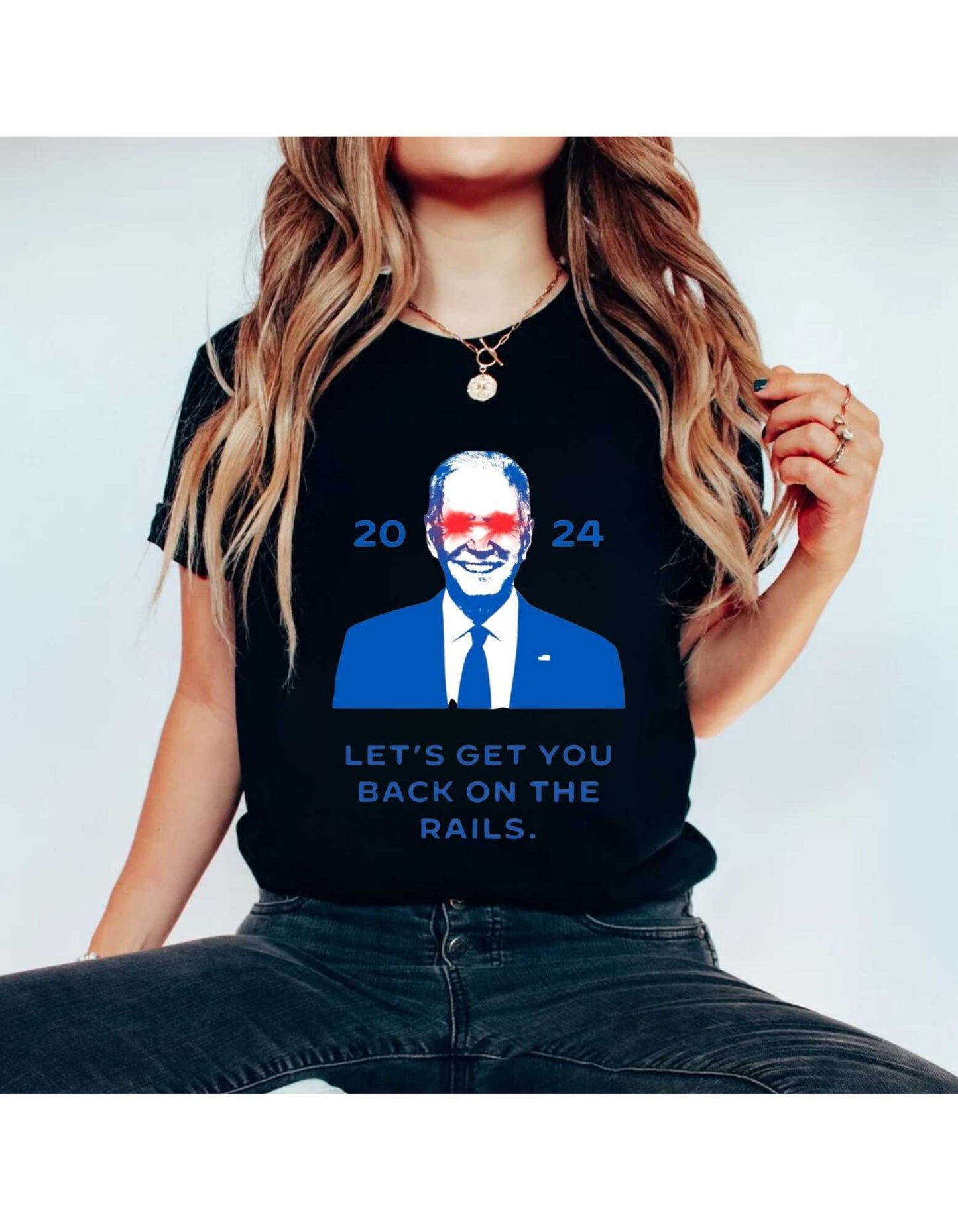 Let's get you back on the rails, 2024 Campaign Shirt, Joe Biden Shirt, Political Shirt, 2024 Election T-shirt