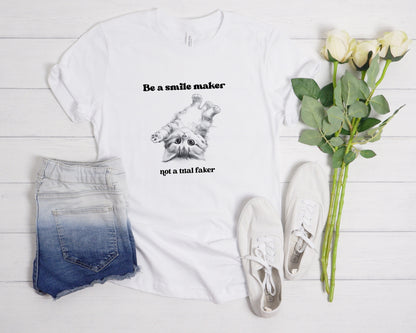 Be A Smile Maker Cat T-Shirt