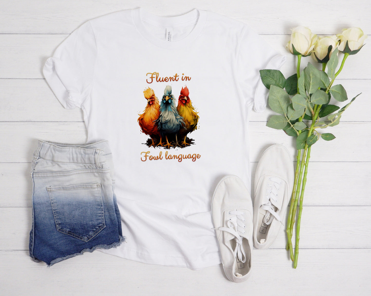Fluent In Fowl Language, Funny T-Shirt