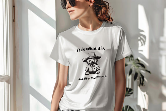 Cowboy Teddy Bear T-Shirt, It Is What It Is