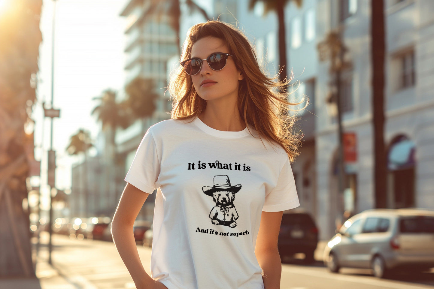 Cowboy Teddy Bear T-Shirt, It Is What It Is