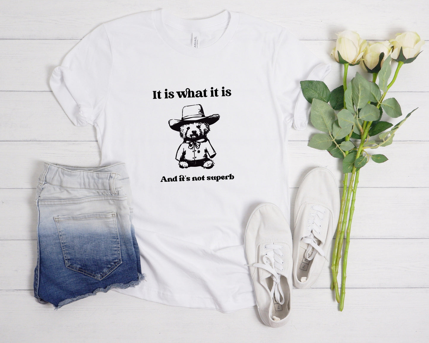 Cowboy Teddy Bear T-Shirt, It Is What It Is