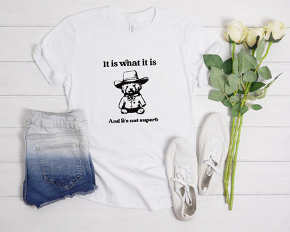 Cowboy Teddy Bear T-Shirt, It Is What It Is