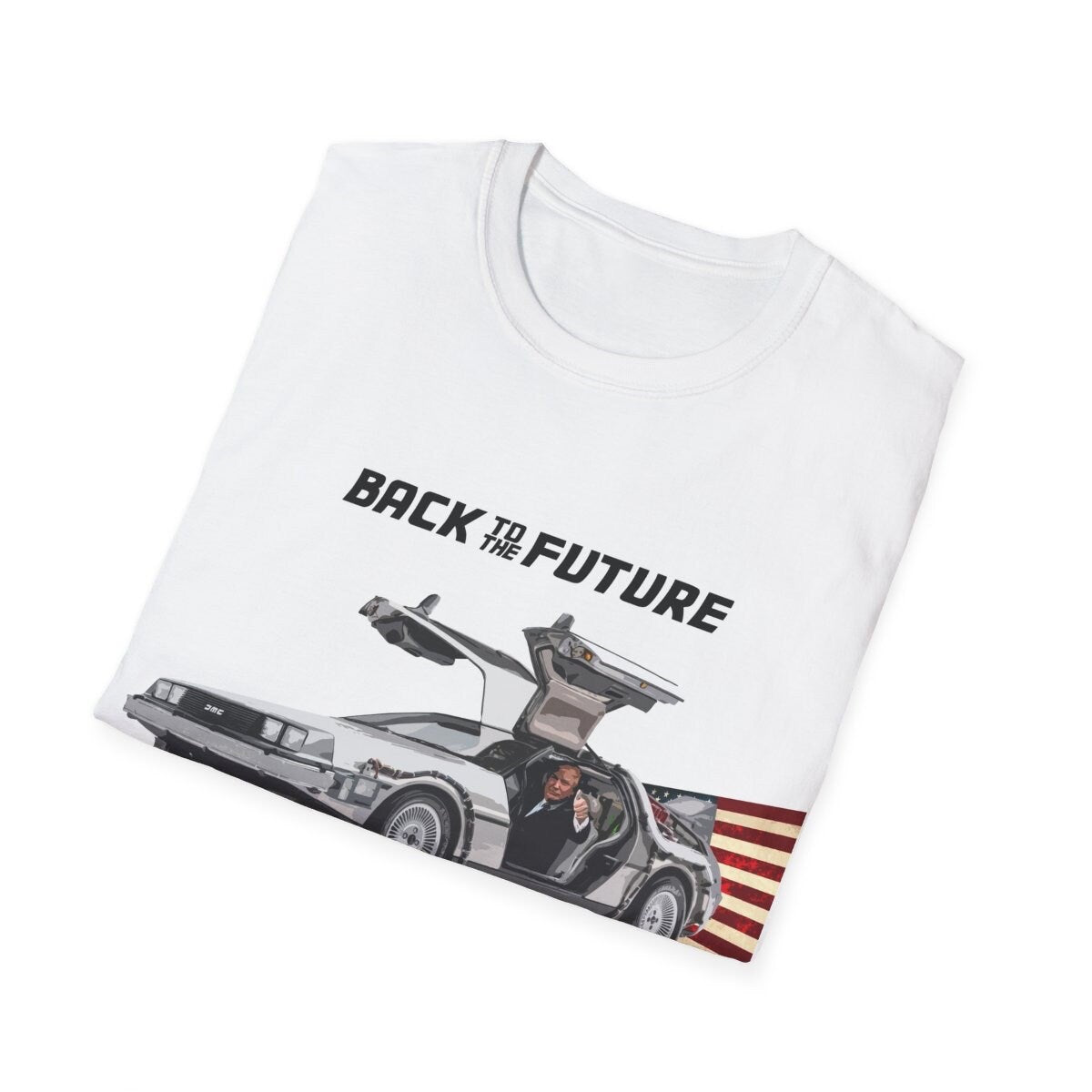 Trump Back to the Future Make America Great Again Shirt, Trump in Delorean, Trump for President 2024 Shirt, Republican 2024, MAGA Shirt
