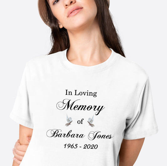 Custom Memorial Name T-Shirt, Custom Shirt, In Loving Memory Shirt, Personalized Memorial Shirt, In Remembrance, Grief Gift, Loved One