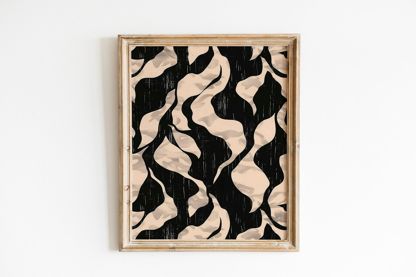 Neutral Floral Pattern Botanical Abstract Wall Art Downloadable Print Digital Fine Art Gallery Wall Decor