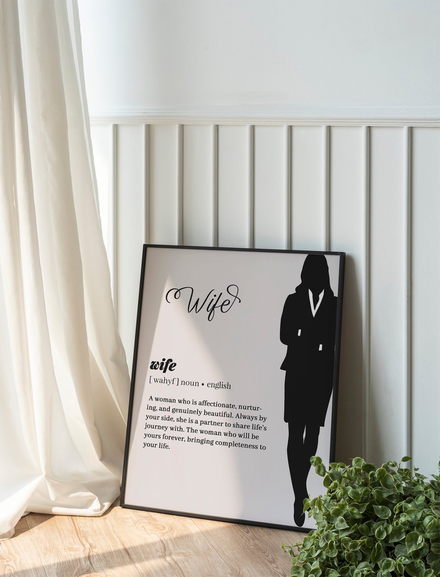 Husband and Wife Wall Art Set of 2 Newlyweds Printable Gift Wedding Poster Definition of Marriage Typography Home Decor