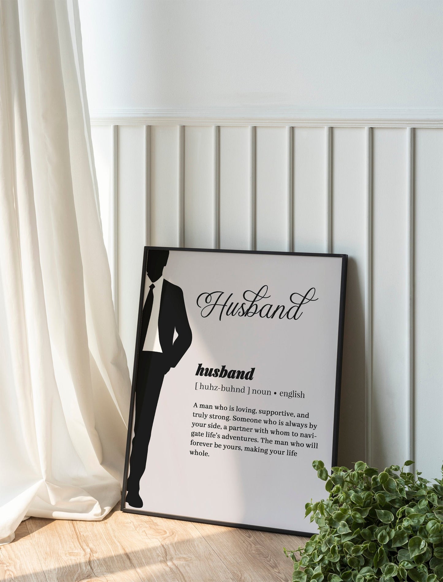 Husband and Wife Wall Art Set of 2 Newlyweds Printable Gift Wedding Poster Definition of Marriage Typography Home Decor