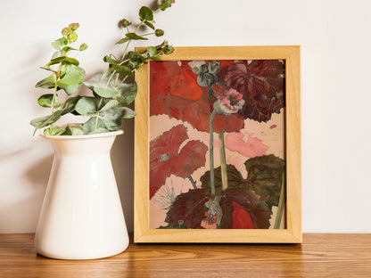 Antique Victorian Botanical Wall Art Oil Painting Abstract Floral Bouquet Printable Grandmillennial Aesthetic Decor